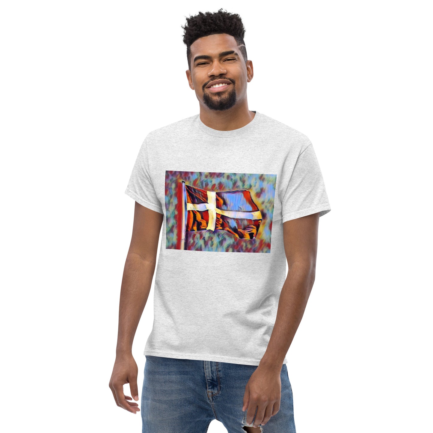 Danish Art Flag Men's classic tee