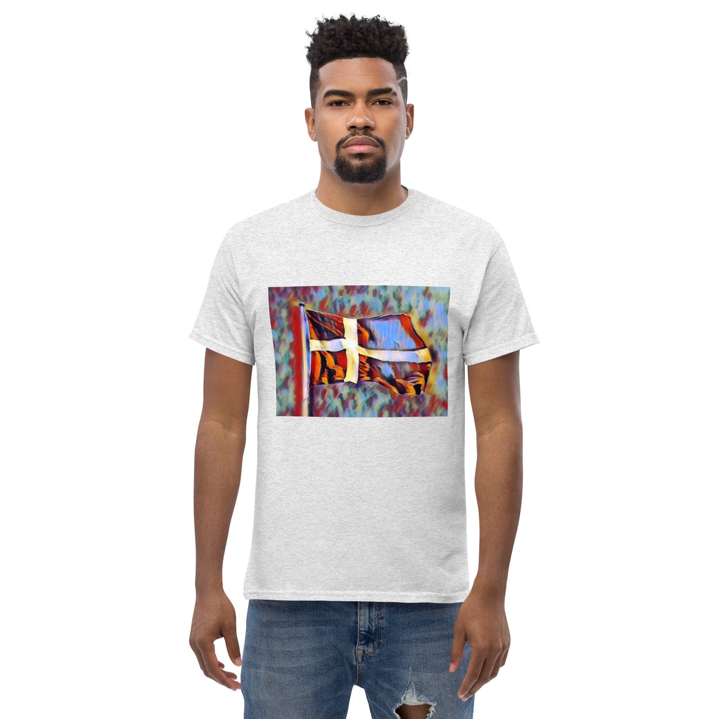 Danish Art Flag Men's classic tee