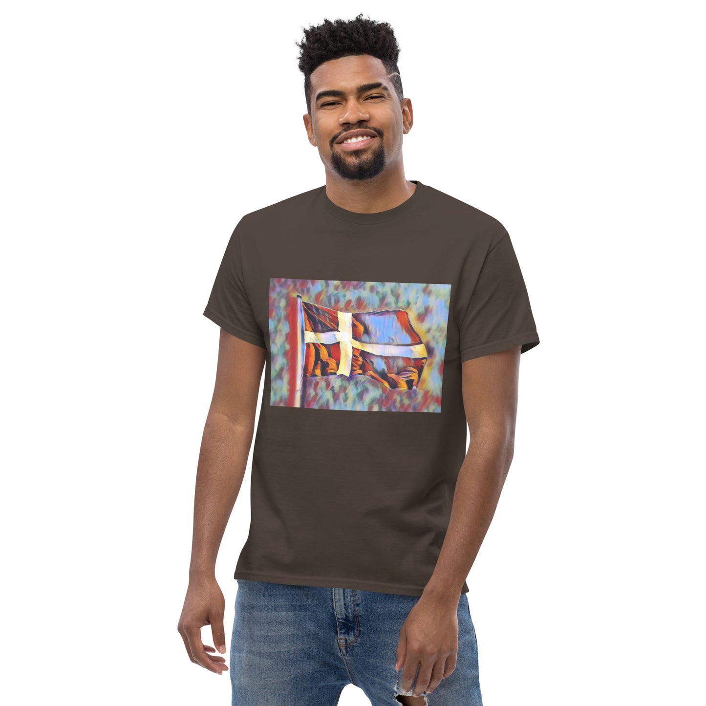 Danish Art Flag Men's classic tee