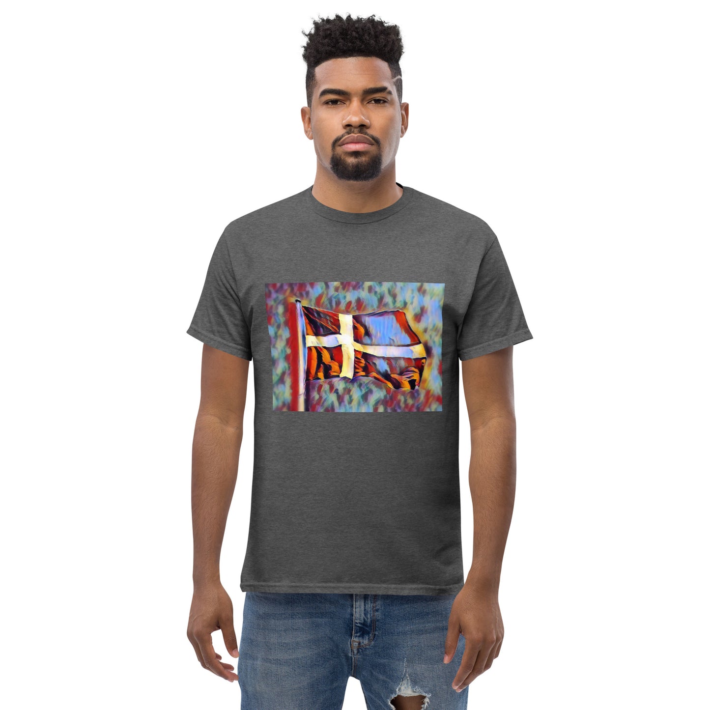 Danish Art Flag Men's classic tee