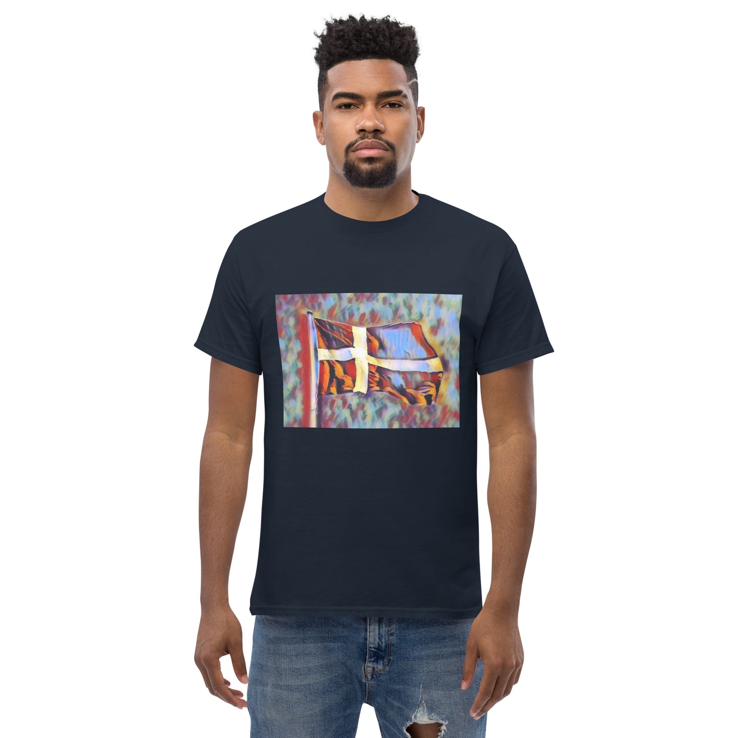 Danish Art Flag Men's classic tee