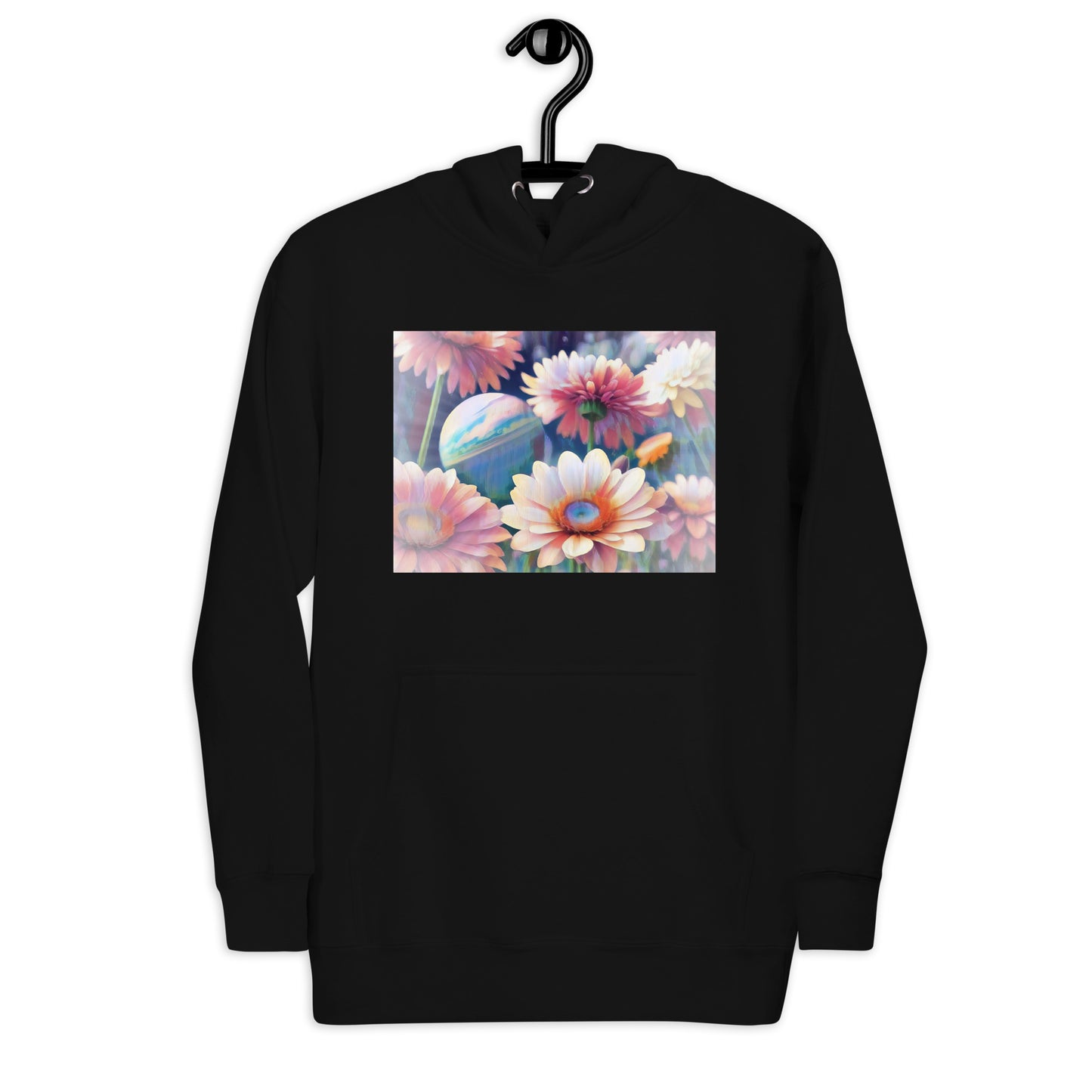 Pink Space Flower Unisex Hoodie