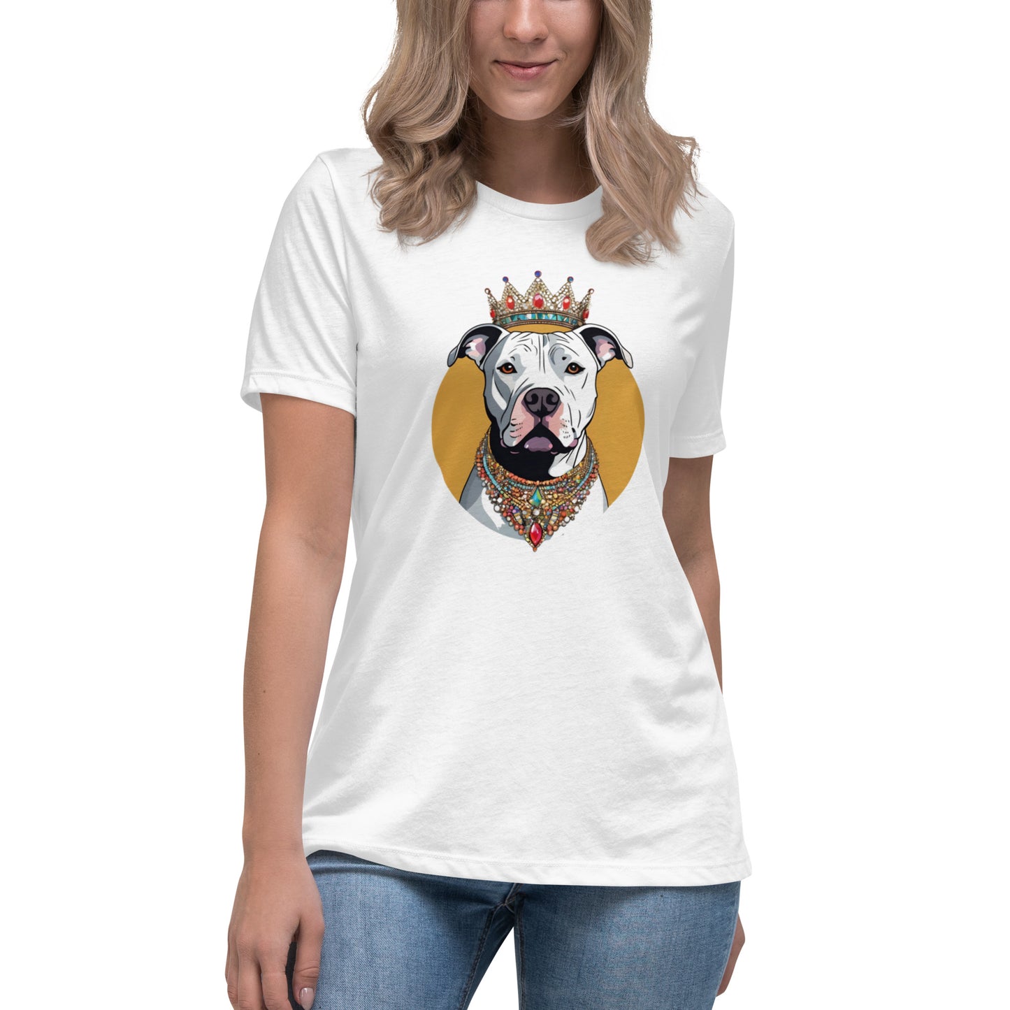 Bridgerton Pretty Princess Pitbull Women's Relaxed T-Shirt